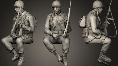 Military figurines usa tank crew 2 05 3d model